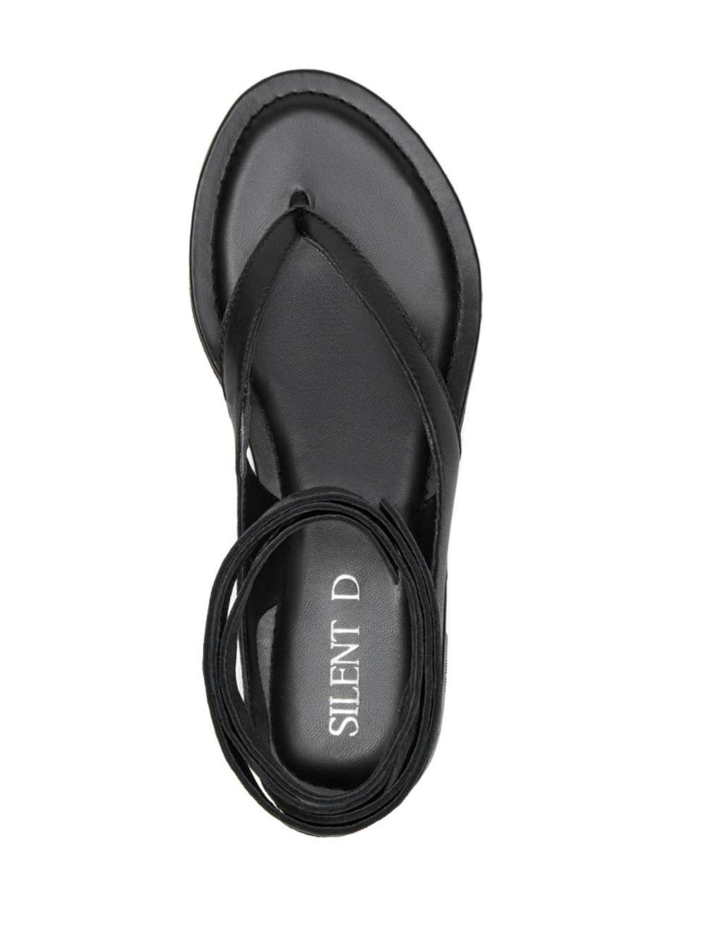 **NWT** Silent D Alicia Tie-Up Thong Sandals - Black - Size EU 41 - Picture 4 of 9